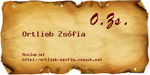 Ortlieb Zsófia névjegykártya